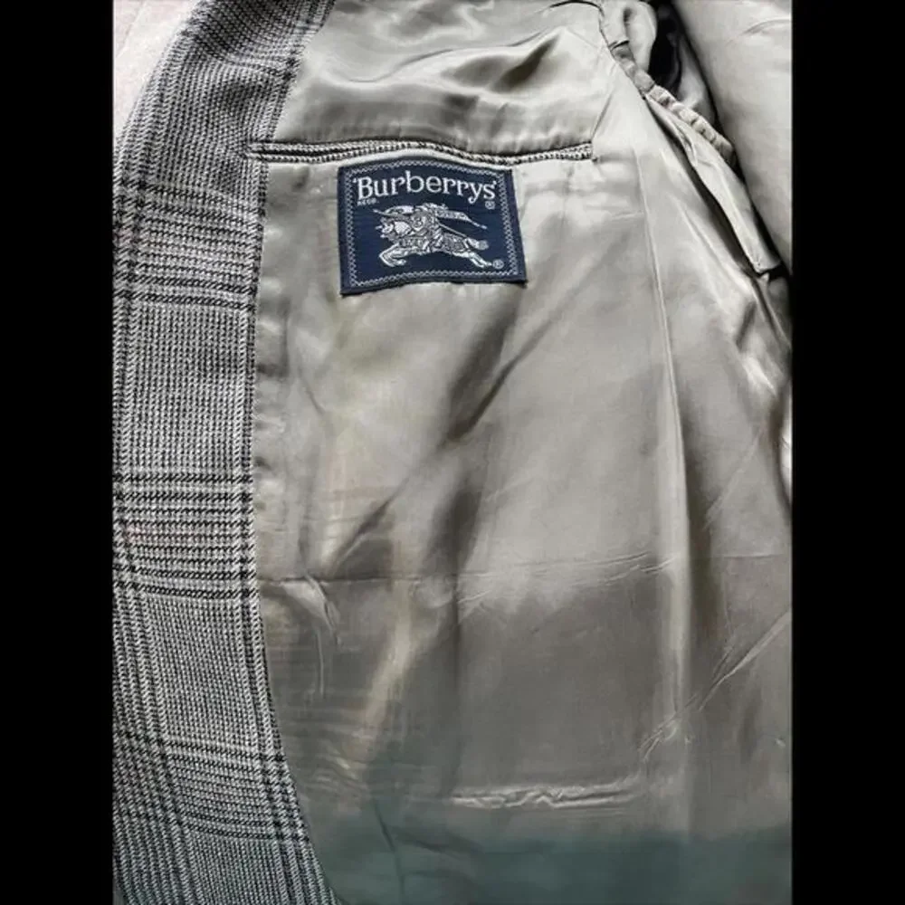 Vintage Burberrys Made In USA Wool Plaid Blazer Jacket‎ 40“ Chest